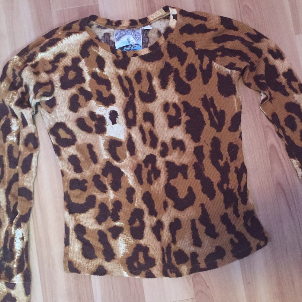 L.A.M.B. Leopard print Thermal Top M